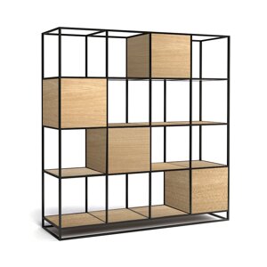 Стелаж для зберігання у стилі Loft NS-1786 2130x2050x450 мм Чорний