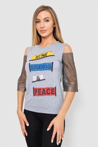 Повседневная женская футболка AGER Разноцветный 247R027 XL (112138_821471)