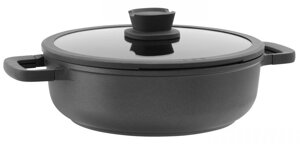 Сотейник BergHOFF Leo Stone 28 см та кришкою Чорний (3016)