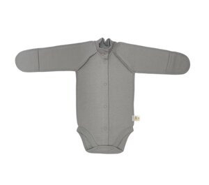 Боди на застежке для мальчика Лио 62 см Серый (4877297)