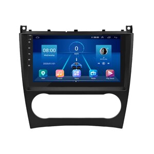 Штатна магнітола 9" Lesko для Mercedes-Benz C-Клас II (W203) Рестайлінг 2004-2008 6/128Gb 4G Wi-Fi GPS Top