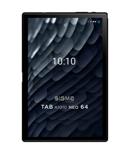 Планшетний ПК + чохол-книжка Sigma mobile Tab A1010 Neo 4/64GB 4G Dual Sim Black