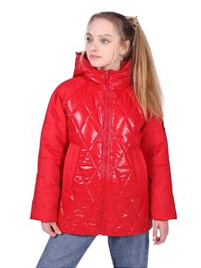 Демисезонная куртка No brand SN0002-R 146 см Красный (93817894)