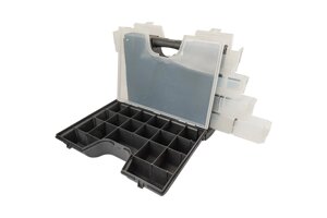 Організатор двосторонній з ручкою MASTERTOOL 14" 360х290х195 мм 49 секцій (79-2101)