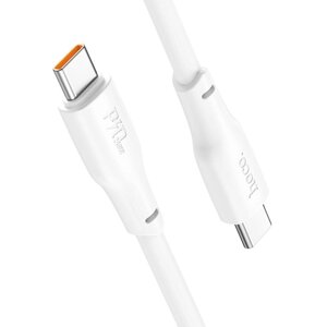 Кабель USB Hoco X93 Force fast charging 240W Type-C to Type-C 1 м White