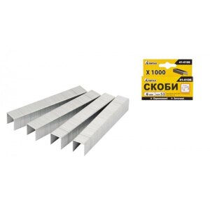 Скоби 6 мм 1000 шт. ТИТУЛ GM (41-0106)