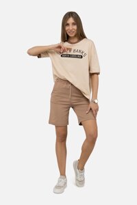 Жіночі спортивні шорти PRENSES S Бежевий ЦБ-00247281 (SKT000986608)