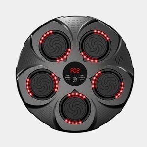 Музичний бокс тренажер настінний з динаміком OPT-TOP мішень для ударів з підсвіткою 40 см Чорний (2104618357)