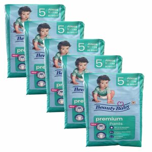 Підгузки-трусики Beauty Baby premium 5 junor 12-17 кг 100 шт 5 уп