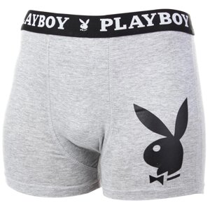 Боксери Playboy Men's Underwear Classic 1-pack grey — ANNYA-0203 XL Сірий