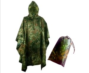 Пончо-дощовик тактичний водонепроникний Solve KT6001725 210x140 см Камуфляж