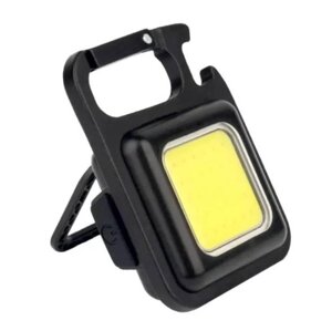 Ліхтарик-брелок з карабіном та відкривачкою HiSmart Black (16613-hbr)