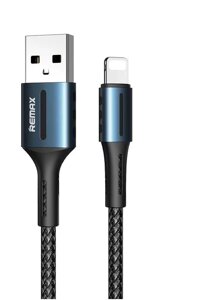 Кабель для заряджання USB Remax RC-003i Barrett 2.4А USB/Lightning 1 м Black