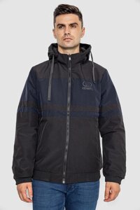 Куртка мужская демисезонная двухсторонняя AGER Черно-синий XL (214R23076)