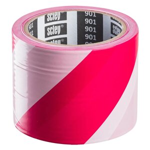 Сигнально - стрічка, що захищає Scley 120 мм x 100 м червоно-біла