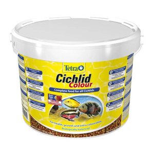 Корм для акваріумних риб в гранулах Tetra Cichlid Colour 10 л (4004218201392)