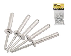 Сліпі алюмінієві заклепки 4,8*30,00 мм 50 шт MASTERTOOL GM (20-0610)