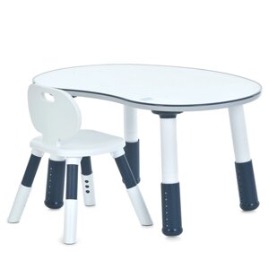 Стіл зі стільцем Bambi 2 предмета Біло-синій (M 6179-4)