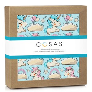 Водовідштовхувальний наматрацник 70х120 см MINT UNICORN COSAS М'ятний