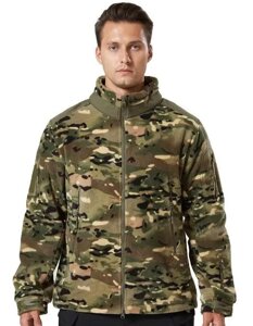 Куртка тактична флісова Solve Woodland KT6000606 2XL Камуфляж