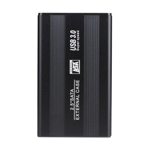 Зовнішня кишеня SATA для 2,5" HDD/SSD S14 USB3.0 Aluminum alloy 5Gbps Black (32498_2917943)
