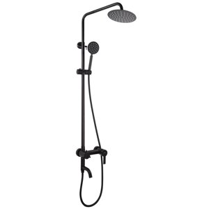 Душова колона зі змішувачем Mixxus NOX-009-J Black SUS304 (MI5751)