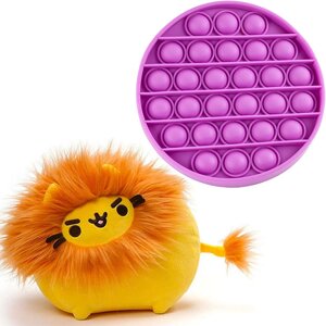 Комплект No brand М'яка іграшка 10х7см та Pop It Коло v-12424