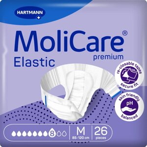 Підгузки Paul Hartmann MoliCare Premium Elastic M для дорослих 26 шт