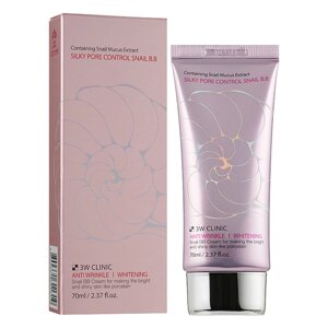 ВВ крем із муцином равлика 3W Clinic Silky Pore Control Snail BB Cream 70 мл (8809331311319)