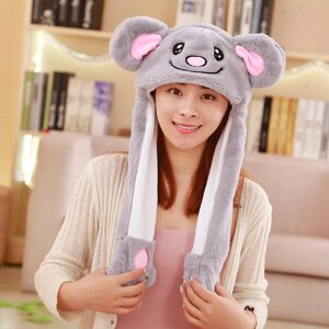 Шапка Kigurumba Коала з вухами, що плескають, і підсвічуванням One Size Сірий (1000009)