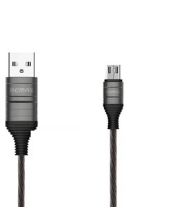 Кабель для заряджання Remax RC-130 m EL Ultimate Edition USB/MicroUSB 1 м Black