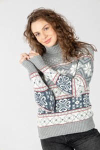 Жіночий светр One Size сірий Gerekli ЦБ-00233521
