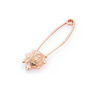 Булавка Божа корівка зак00109 Онікс