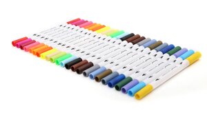Набір двосторонніх маркерів Brush Markers Pens WORISON 24 кольори