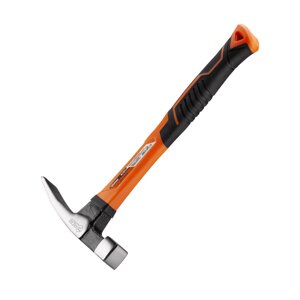 Молоток каменяра Polax з фібергласовою ручкою 600 г Різнобарвний (36-050)