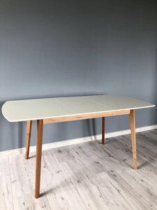Стіл обідній Intarsio Exen II 120 ( 160 ) х80 см Кремовий