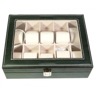 Шкатулка для годинників DUKE на 10 шт Чорна (DN30858)