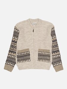 Кофта на хлопчиків на блискавці 110 см Бежевий Cloudy ЦБ-00220539 (SKT000910118)