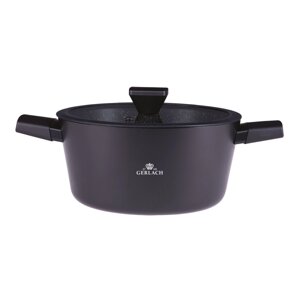 Каструля із кришкою 24 см 4,4 л Gerlach Granitex (5901035504707)