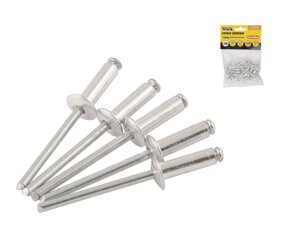 Сліпі алюмінієві заклепки 4,0* 6,40 мм 50 шт MASTERTOOL GM (20-0540)