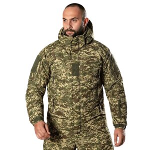 Куртка тактическая мужская зимняя Camotec Defender 7 level Хищник 3XL Камуфляж