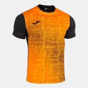 Футболка Joma Elite VIII Short Sleeve T-Shirt M Чорно-жовтогарячий