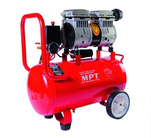 Компресор безшумний MPT PROFI OIL FREE 24 л 800 Вт 1450 об/хв 7 атм Red (MAC80243S)