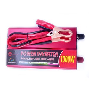 Автомобільний інвертор Aton Solar Power Inverter 006 c 12V на 220V 1000W модифікована синусоїда Red (11032-hbr)