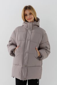 Куртка для дівчинки No Brand HL-197 140 см Сірий (2000990600561)