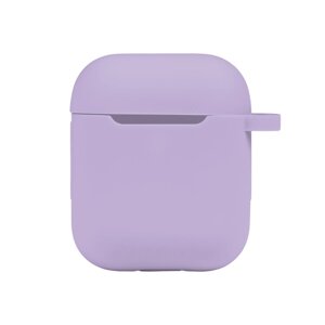 Чохол із карабіном Silicone Case Airpods 1 / Airpods 2 Elegant purple