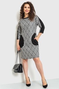 Платье классическое черно-белый 183R701 Van Gils XXXL
