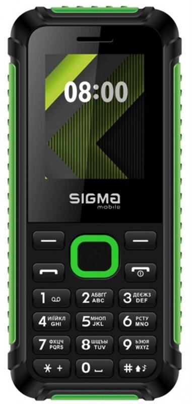 Sigma mobile X-style 18 Track Dual Sim Black/Green - інтернет магазин