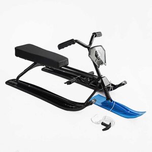 Снігокат Skyper сталева рама кермо м'яке сидіння 125х50,6х38,5 см Black 164557