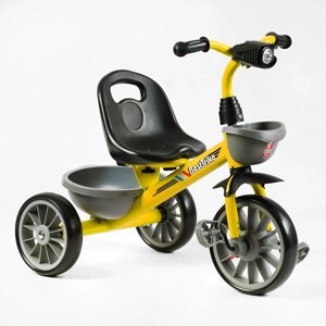 Дитячий велосипед триколісний Best Trike 26/20 см 2 кошики Yellow (147568)